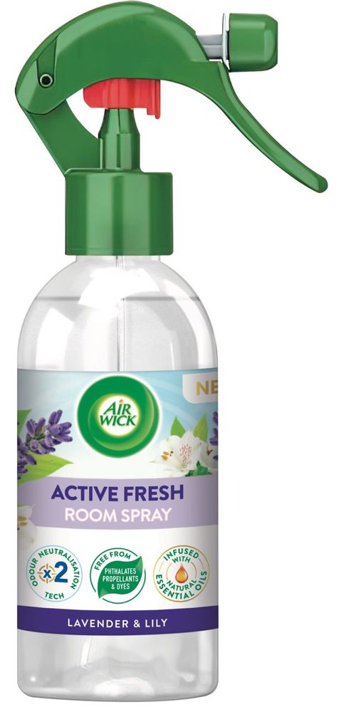 Air wick Active Fresh osviežovač vzduchu v spreji - Levanduľa a ľalia 237 ml